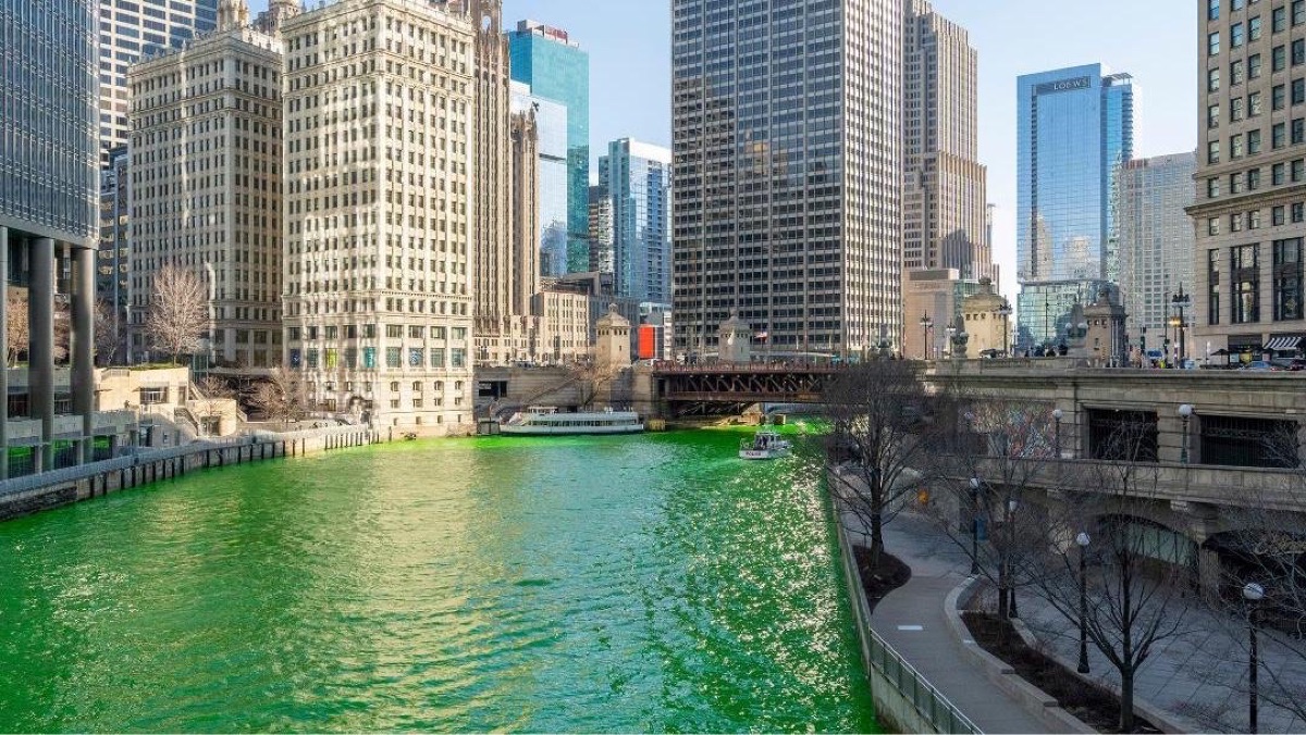 Chicago River Dyeing – St. Patrick's Day 2026